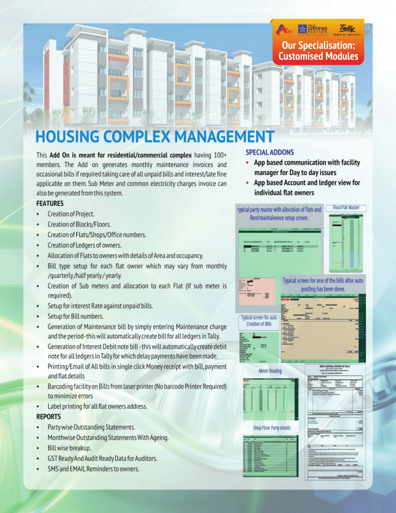 Housing Complex Management – Advanced ERP Solutions